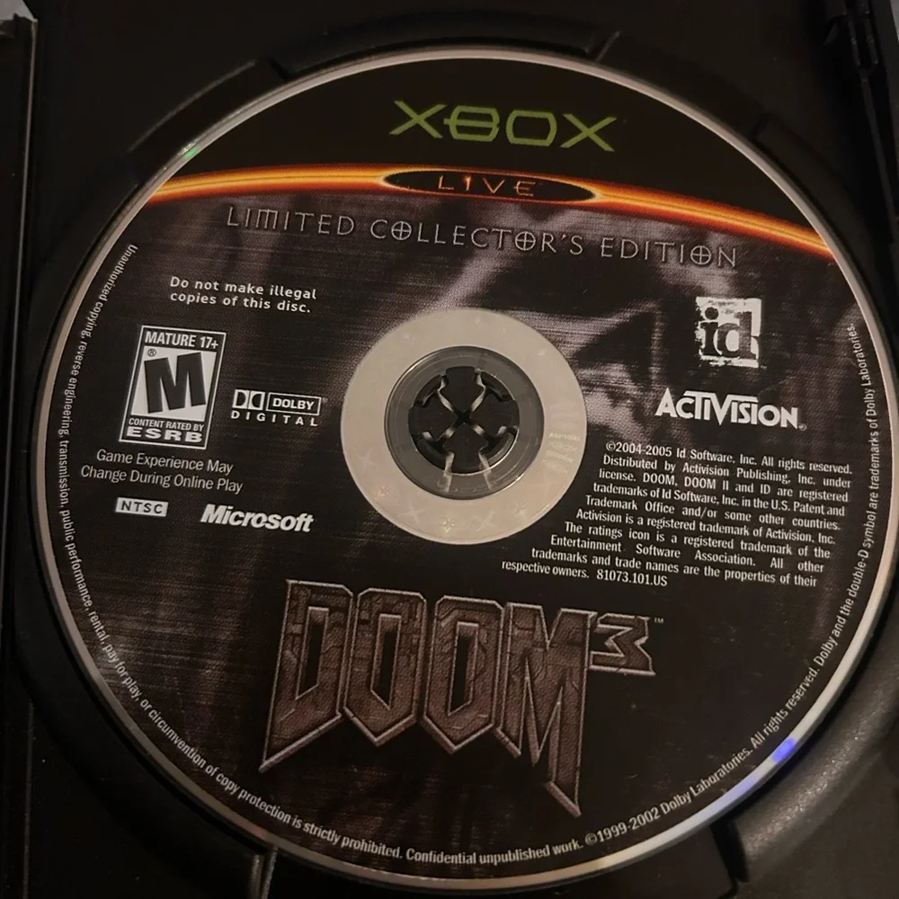 Doom 3: Limited Collector's Edition Microsoft Xbox Complete